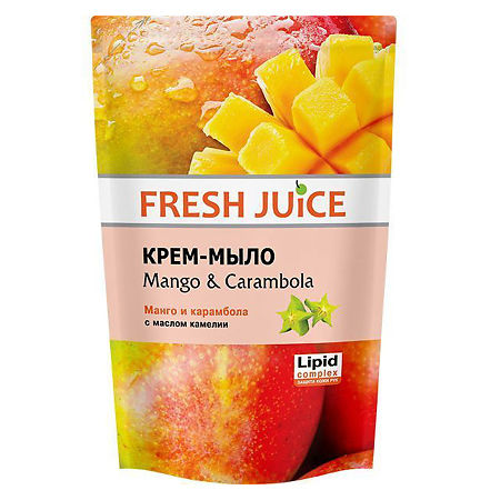 Fresh Juice Жидкое Крем-мыло Манго и Карамбола (Mango & Carambola) см/уп 460 мл 1 шт