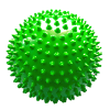 Мяч Ежик 120 мм зеленый в подарочной упаковке 1 шт