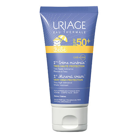 Uriage 1ers Soins Bebe Первый минеральный крем SPF50+ 50 мл 1 шт