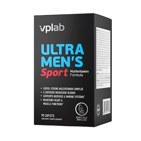 Vplab Ultra Men’s Sport Multivitamin Formula Витам-минер комплекс д/мужчин таблетки 1345 мг 90 шт. 90 шт