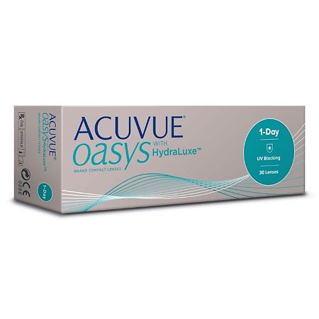 Контактные линзы 1-Day Acuvue Oasys with Hydraluxe, 30 шт/+0.75/9.0/1 день 1 уп