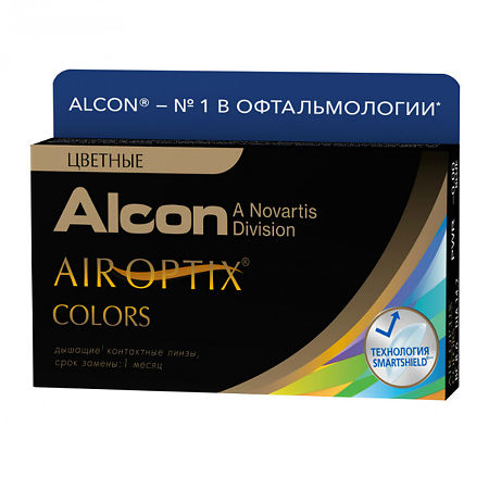 Контактные линзы Air Optix Colors -1.25 green 2 шт