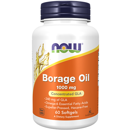 Now Borage Oil Масло бурачника 1000 мг желатиновые капсулы массой 1500 мг 60 шт