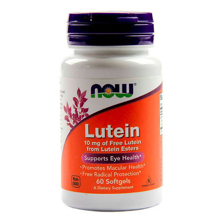 Now Lutein Лютеин 10 мг капсулы массой 190 мг 60 шт