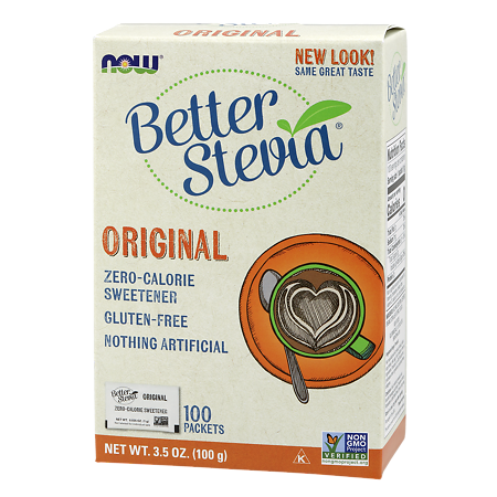 Now Better Stevia Стевия порошок массой 1000 мг пакетики по 1,0 г 100 шт