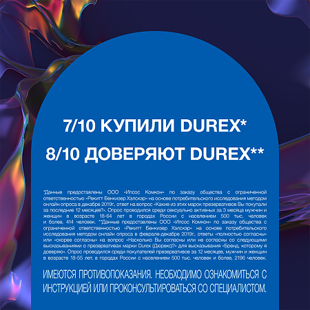 Презервативы Durex Intense Orgasmic с ребристой и точечной структурой 3 шт