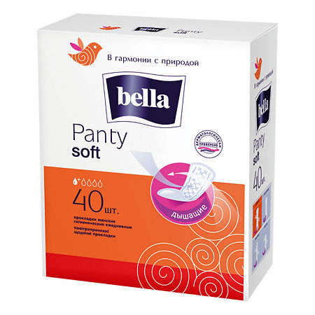 Bella Прокладки Panty soft ежедневные 40 шт