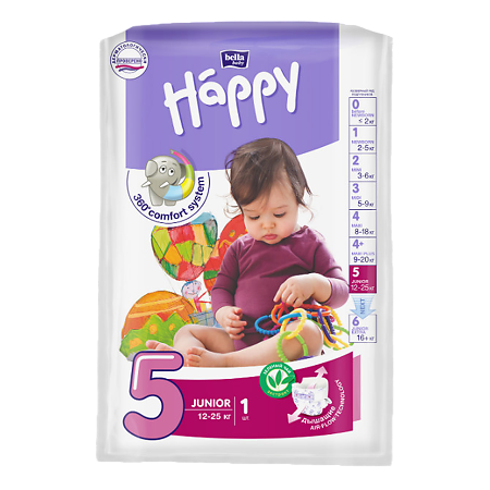 Bella Подгузники Baby Happy 6 Junior Extra 16+ кг 1 шт