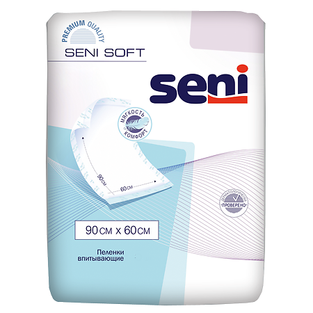 Seni Soft простыни (пеленки) 90х60 см 1 шт