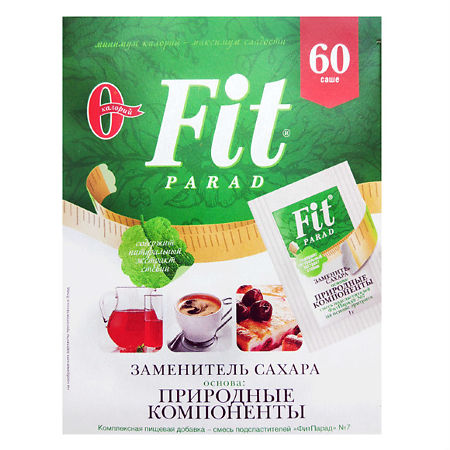 Fit Parad Заменитель сахара 7 на основе эритритола саше 60 шт