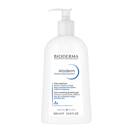 Bioderma Atoderm Успокаивающий Гель Интенсив для сухой раздраженной и атопичной кожи лица и тела 500 мл 1 шт