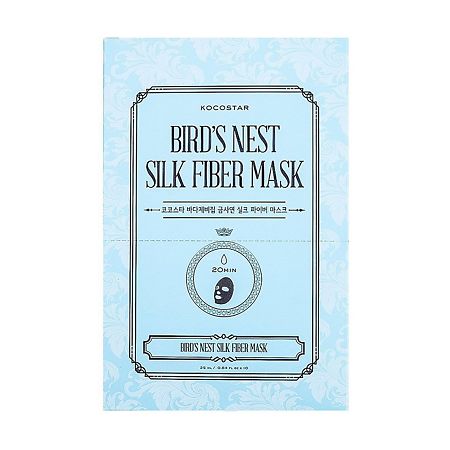 Kocostar Маска для лица дерматропная Bird's Nest Silk Fiber Mask Гнездо Салангана 25 мл 1 шт