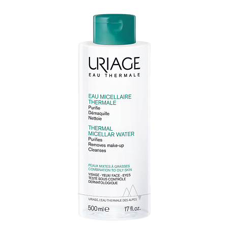 Uriage Thermal Micellar Water мицеллярная очищающая для жирной и комбинированной кожи 500 мл 1 шт