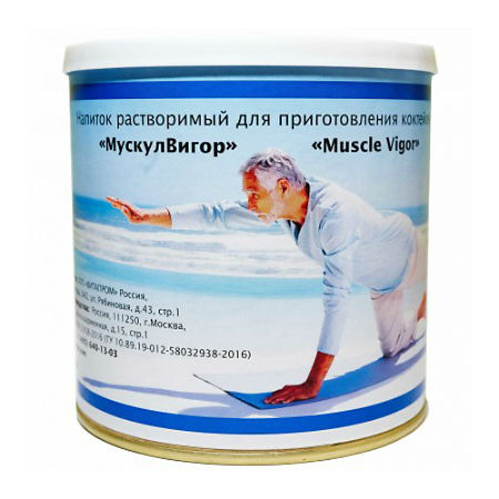 Muscle Vigor Напиток растворимый для приготовления коктейлей банка 350 г 1 шт