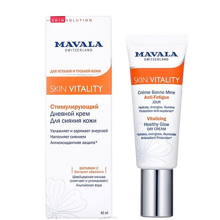 Mavala Крем для сияния кожи дневной стимулирующий Skin Vitality Vitalizing Healthy Glow Cream 45 мл 1 шт