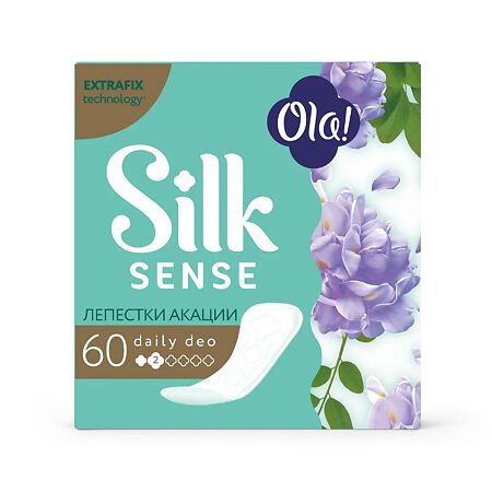 Ola! Silk Sense Прокладки ежедневные Daily Deo Лепестки акации 60 шт