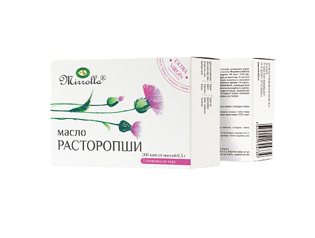 Mirrolla Масло Расторопши капсулы массой 0,3 г 200 шт