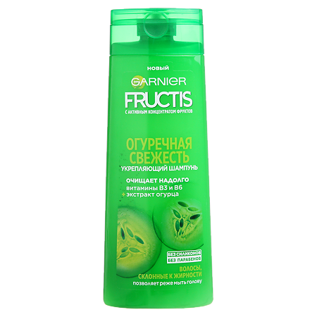 Garnier Fructis Шампунь для волос Огуреч детокс 250 мл 1 шт