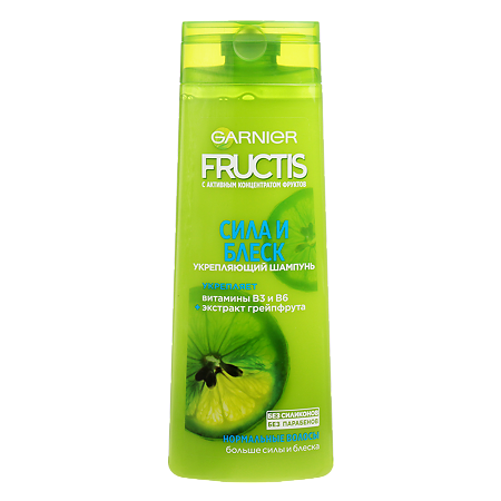 Garnier Fructis Шампунь для волос Сила и блеск 400 мл 1 шт