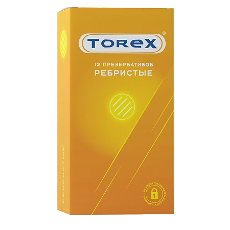 Презервативы Torex ребристые 12 шт