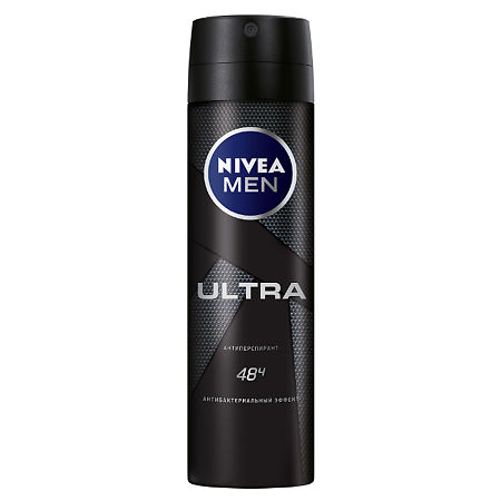 Nivea MMen Дезодорант-антиперспирант Ultra Антибактериальный эффект спрей 150 мл 1 шт