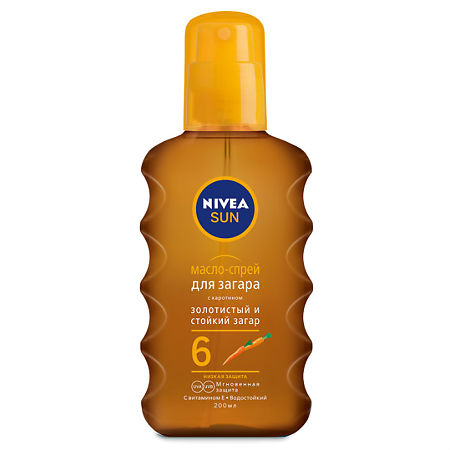 Nivea Sun Масло-спрей для загара SPF6 200 мл 1 шт