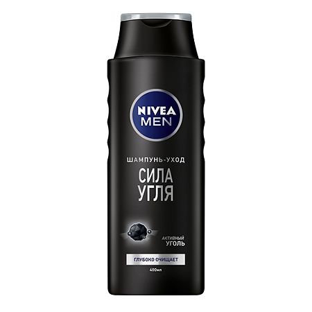 Nivea Men Шампунь-уход Сила угля 400 мл 1 шт