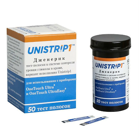 Тест-полоски Unistrip 1 Дженерик 50 шт