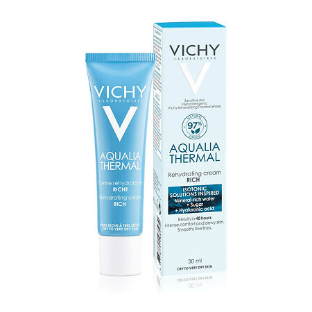 Vichy Aqualia Thermal увлажняющий насыщенный крем для сухой и очень сухой кожи 30 мл 1 шт