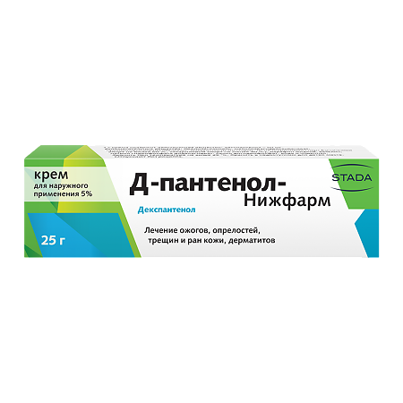 Д-Пантенол-Нижфарм крем для наружного применения 5 % 25 г 1 шт