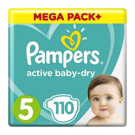 Подгузники Памперс (Pampers) Active Baby-Dry 11-16 кг р.5 110 шт.