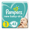 Подгузники Памперс (Pampers) New Baby-Dry 2-5 кг р.1 43 шт