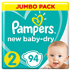 Подгузники Памперс (Pampers) New Baby-Dry 4-8 кг р.2 94 шт.