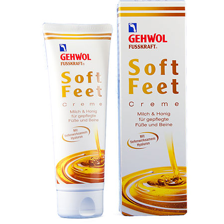 Gehwol Шёлковый крем для ног Молоко и Мед с гиалуроновой кислотой Soft Feet Creme 125 мл 1 шт