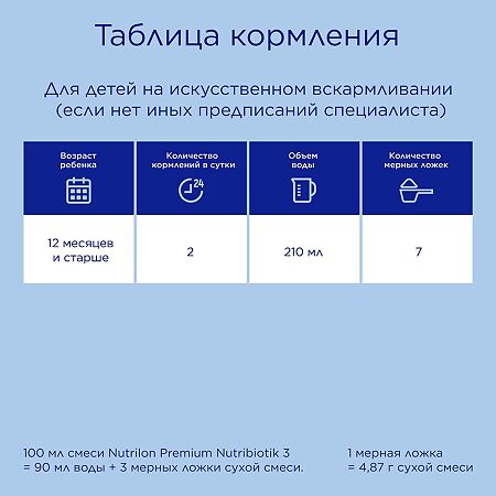 Нутрилон Премиум 3 молочная смесь PronutriPlus 6-12 мес 1200 г