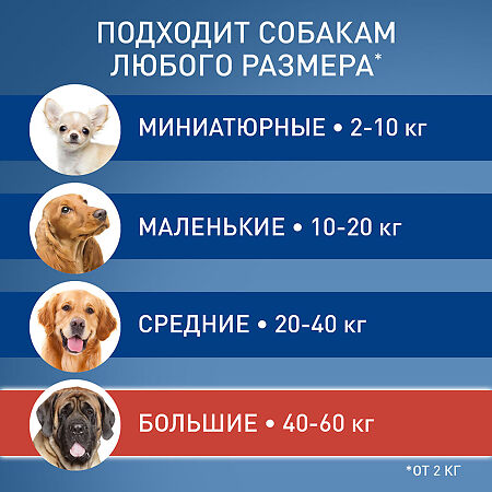 Фронтлайн Спот Он XL капли на холку для собак 40-60 кг пипетка раствор для наружного применения 4,02 мл 1 шт