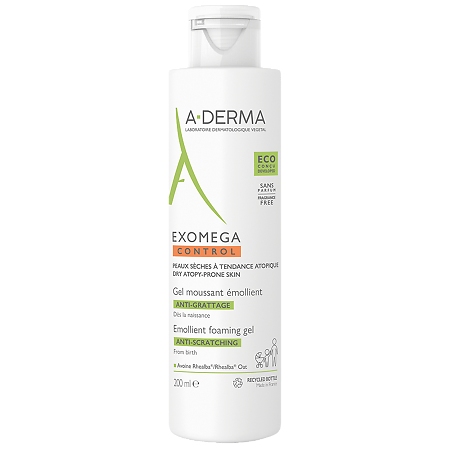 A-Derma Exomega Control гель смягчающий пенящийся для сухой кожи 200 мл 1 шт