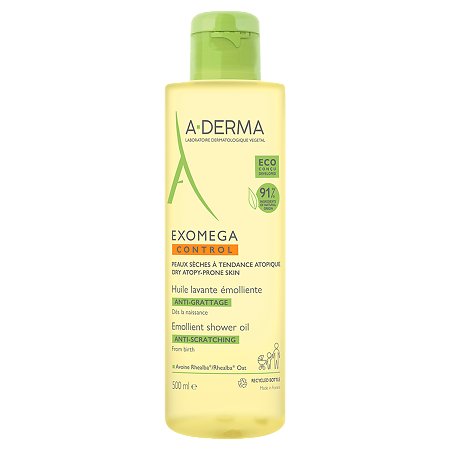 A-Derma Exomega Control Anti-Scratch Emollient смягчающее масло для душа 500 мл 1 шт