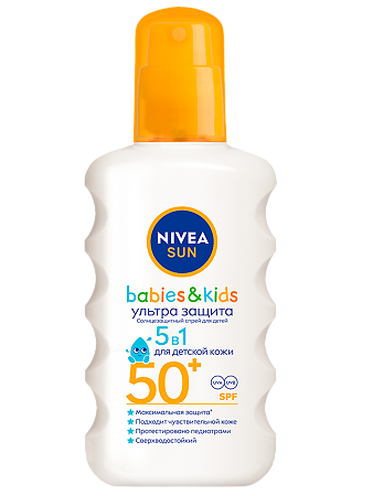 Nivea Sun Солнцезащитный спрей детский Ультра Защита SPF 50+ 200 мл 1 шт