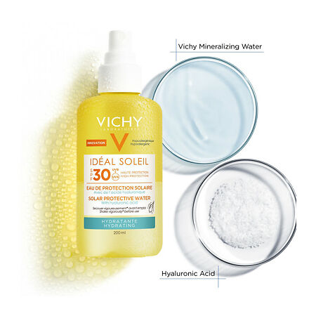 Vichy Ideal Soleil Protective Water спрей двухфазный увлажняющий SPF30 200 мл 1 шт