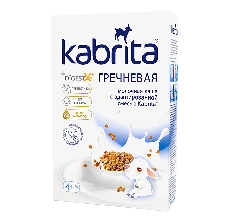 Kabrita Каша гречневая на козьем молочке с 4 месяцев 180 г 1 шт