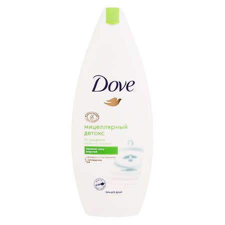 Dove Гель для душа Детокс-Уход Мицеллярный 250 мл 1 шт