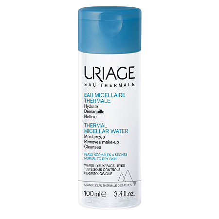 Uriage Thermal Micellar Water мицеллярная вода очищающая для сухой и нормальной кожи лица и контура глаз 100 мл 1 шт