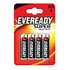 Eveready Батарейки HD AA (R6) SHP4 4 шт. 4 шт