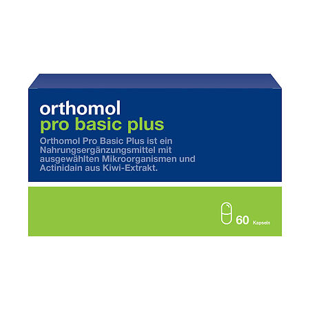 Orthomol Pro Basic plus/Ортомол Про Бэзик плюс капсулы массой 425 мг+379 мг курс 30 дней 1 уп