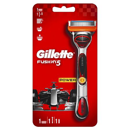 Gillette Fusion Power Станок красный с 1 сменной кассетой 1 уп