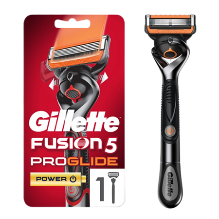 Gillette Fusion ProGlide Power RED Станок с 1 сменной кассетой красный 1 уп