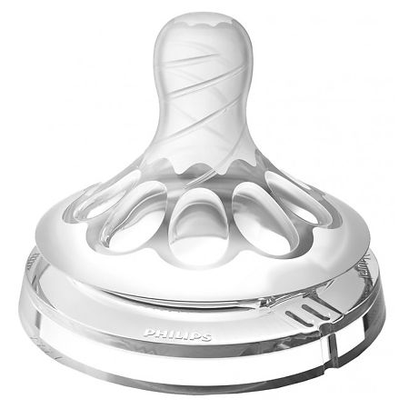 Philips Avent Филипс (Philips) Avent Соска силиконовая быстрый поток Natural 6+ SCF044/27 2 шт