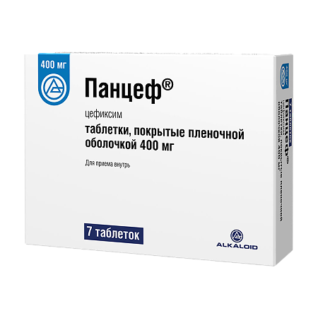 Панцеф таблетки покрыт.плен.об. 400 мг 7 шт