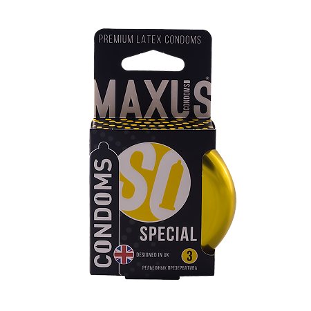 Презервативы MAXUS Special точечно-ребристые 3 шт